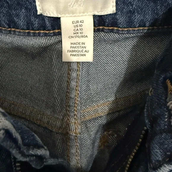 H&M Wide-Leg Jeans in Medium Blue Denim - Picture 3 of 3